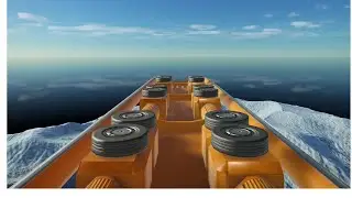 plummeting 91 meters into the snow! ❄️🔥 A crazy roller coaster idea - Planet Coaster