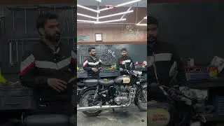 Royal Enfield classic restoration Karni ha ❤️🙏new look #royalenfield #rbwshop  #classic #shorts
