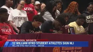 12 William Byrd Student-Athletes Sign NLI