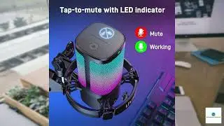 Review - UHURU Gaming USB Microphone for PC, Computer Mic with Controllable RGB for PS4/5