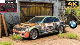 Rebuilding BMW E46 M3 (800Hp) - Forza Horizon 5 | Steering Wheel Gameplay.