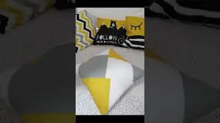 Geometric Yellow Decorative Pillowcase