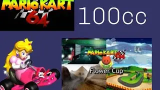 Mario kart 64 (Flower cup 100cc) peach/princess toadstool
