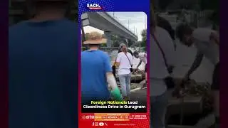 Foreign Nationals Lead Cleanliness Drive in Gurugram
