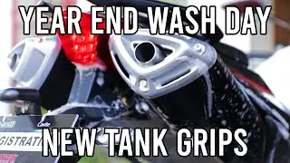 Benelli TNT 600i 2020 | Year End Wash Day + Tank Grips