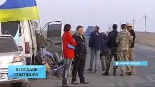 Crimean Trade Blockade Contnues: Hundreds of lorries heading to Crimea from mainland turned back