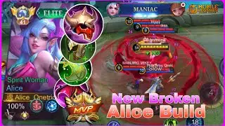 How To Hyper Carry Alice Jungle | Broken Alice Build | MLBB 
