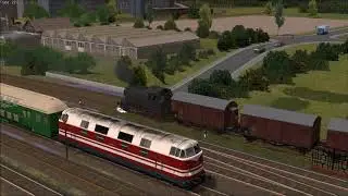 ein kreuz mit dem kreuz - 06 der br 80 024 beim arbeiten zugeschaut