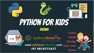 #Python4kids Demo 8th May 2021 | #Pythongaming Vybhava Robotics #learnPython