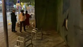 Women looking for work and love on the streets of Wuhan at night
