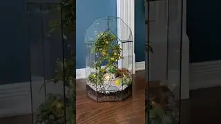 Geometric glass terrarium. Soldering process #soldering #stainedglass
