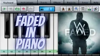 Alan Walker's faded fast in piano#RAINBOW BLOOMS