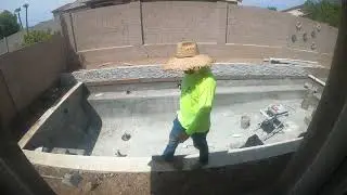 Pool Build in the summer of Arizona