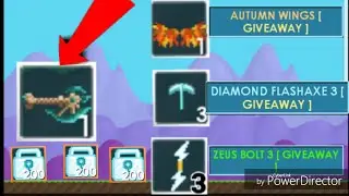 JADE CRESCENT AXE! [ GIVEAWAY ENTRY ] HARVEST FEST 2018! OMG - Growtopia