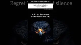 Risk Glory or Echo Regret? Life-Changing Quote 🔥 | #shorts  #motivation