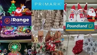 POUNDLAND , THE RANGE AND PRIMARK CHRISTMAS SHOPPING HAUL 2022 / COME SHOP WITH ME #christmas2022