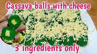Cassava balls with cheese | Cassava recipes  | 3 ingredients | Maila Gabia