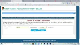 wbp admit card download problem update | wbp preli exam admit card 2021