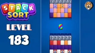 Stack Sort : Color Puzzle Level 183 Walkthrough