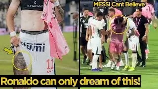 Alianza Lima Player Alan Cantero Shows Tattoo of MESSI On His Thigh, Look MESSI Emotional Reaction