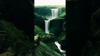 🌊Fimmv&ouml;r&eth;uh&aacute;ls Waterfall Route, Iceland. #waterfalls #icelandadventure #magic #flycamper #nature