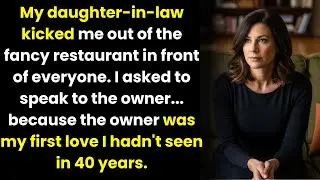 My daughter-in-law kicked me out of the fancy restaurant. I asked to speak to the owner — because...