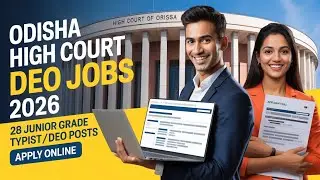 Odisha High Court DEO Recruitment 2026 | 28 Typist Jobs | Apply Online | OppInfo Alert