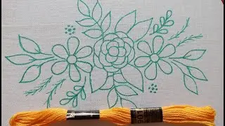 Hand Embroidery Stitch Tutorial, Cut Embroidery All over Design-106,FlowerEmbroidery Latest Stitch