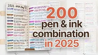 I inked 200 pen and ink combinations in 2025! 🥳