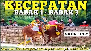 KECEPATAN GAGAK RIMANG DRT JR TAKBIR SAKTI DAN KING HAJAR BOSS 88 JR BABAK 1 ~ 3 