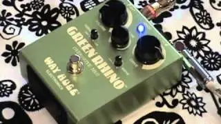 WAY HUGE Green Rhino overdrive guitar effects pedal demo