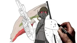 How To Draw NCR Ranger | Step By Step | Fallout