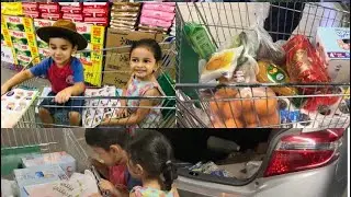Saudi ആദ്യത്തെ ഷോപ്പിങ് || grocery shopping 🛒|| Hyper panda shopping vlog || shahreen vlog ||