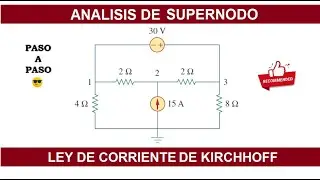 ✅ Problema  3.18 Alexander SADIKU | Como hacer analisis de supernodos a un circuito eléctrico | LCK