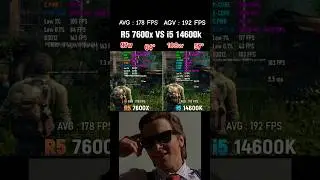 R5 7600x vs i5 14600k ? #gaming #pcgamer #cpugamer #cpu #ryzen #intel #viralvideo #fyp