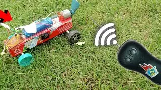 How to make Amazing Toy car with Colgate box at home Remote control car.