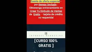 Curso Gratuito de Embudo de ventas #groovefunnels #shortvideo