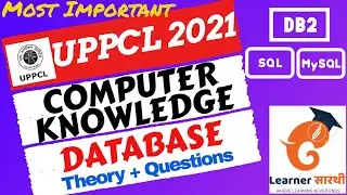 UPPCL Accountant/ARO/CA 2021 Exam| UPPCL Computer Knowledge| Database(DBMS) Theory Class + Questions