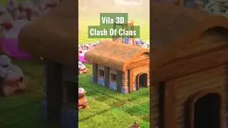 Vila em 3D Clash Of Clans 😍 #shorts #clashofclans #coc #viral