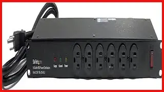 StarTech com 16 Outlet Horizontal 1U Rack Mount PDU Power Strip for Network Server Racks