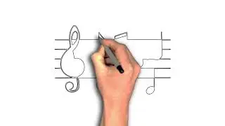 How to draw Music Notes Staff
