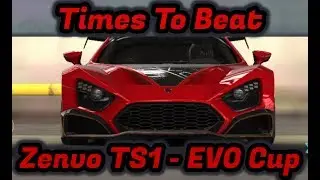 CSR2 | Zenvo TS1 GT Evolution Cup | Times to Beat | Tune for Race 12 Speed Trap and Last Race
