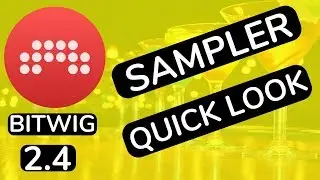 Bitwig Studio 2.4 - Sampler - Quick Look - feat. (djvicvapor)