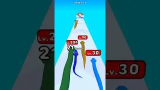 Colorful Snakes All Levels Gameplay | Multicolored snakes | D Lady Ninja #shorts #colorfulsnake