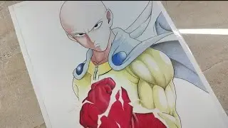 How To Draw Saitama From One Punch man||anime Drawing||#anime