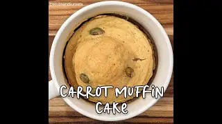 Vegan Carrot Muffin Cake in a Mug using microwave|#shorts @thevegancorner @CheapLazyVegan