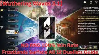 Peaks of Prestige: Rekindled Duel Frostlands Surface All 12 Duelists Guide【Wuthering Waves 3.0】