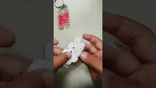 DIY Cloud ☁️ Keychain #shorts #youtubeshorts #shortvideo #craft