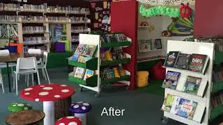St Patrick's School Library Makeover Before and After