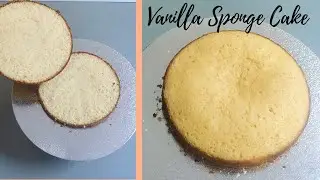 vanilla sponge cake recipe l basic sponge cake without oven